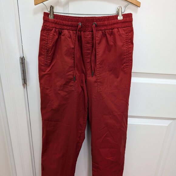 Universal Standard Size 2-4 Red Perfect Tencel Chambray Off-Duty Pants - Picture 1 of 11